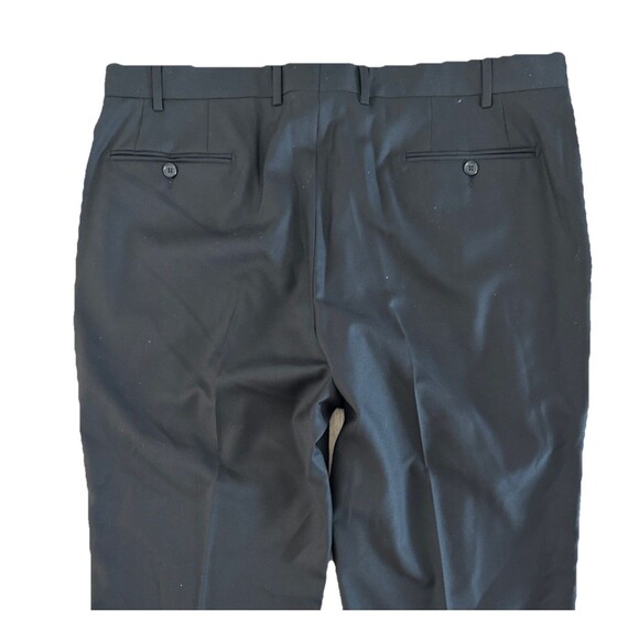 Santorelli Mens NEW Romeo‎ Luxury 100% Wool Black Dress Pants 40W Made in Italy - Picture 4 of 12